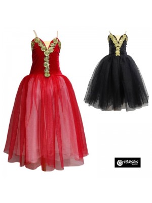 Vestito Tutù Saggio Danza Degas Donna Bimba Rosso o Nero Ballet Dress DEGAS29